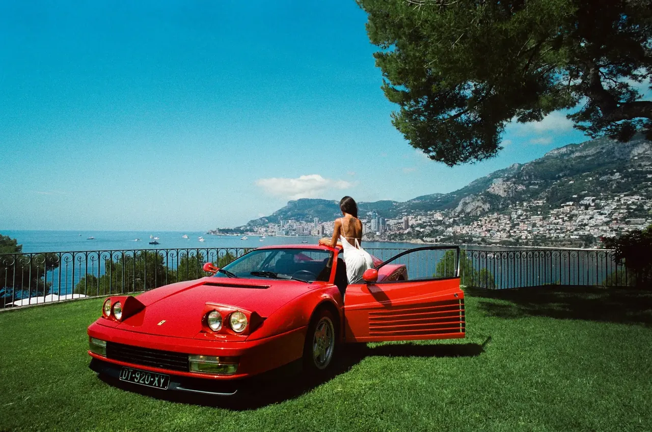 Automotive lifestyle portrait above the Côte d’Azur